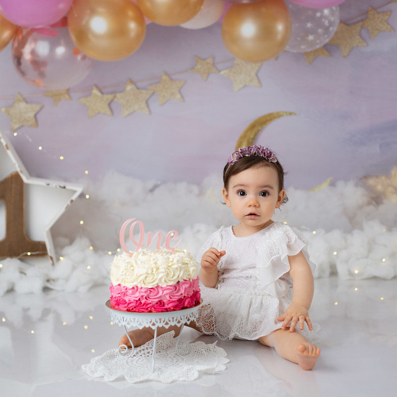 Photo anniversaire bébé - Smash The Cake Théo - 1 an - Yvelines